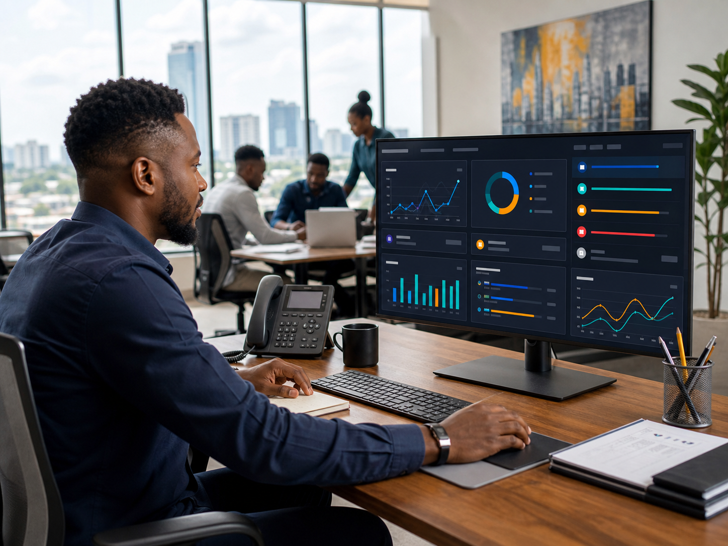 A customer operations team using an AI-assisted revenue response system
